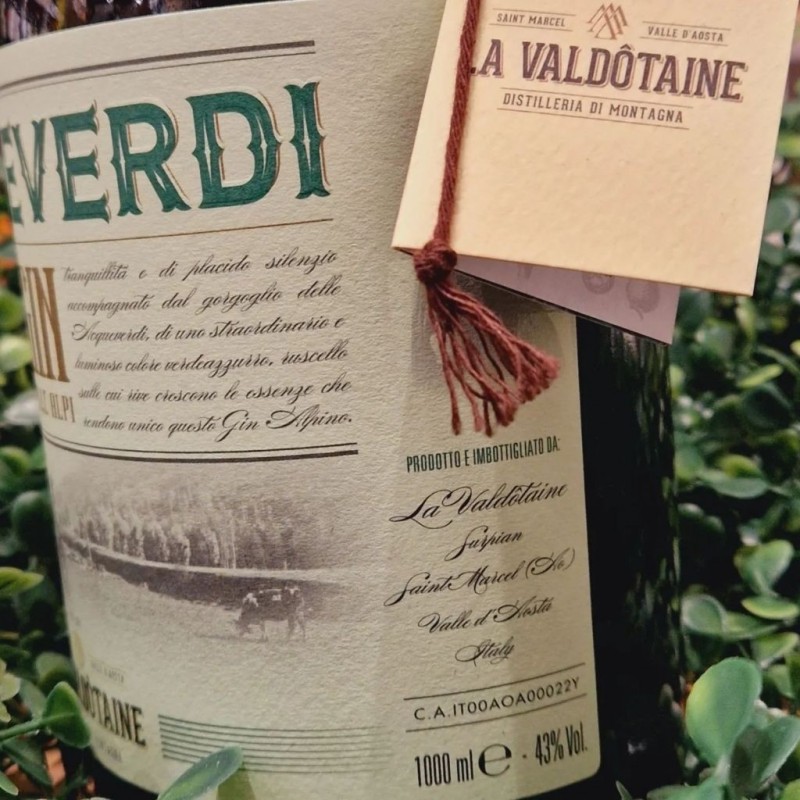 LA VALDOTAINE ACQUEVERDI GIN DELLE ALPI 1l