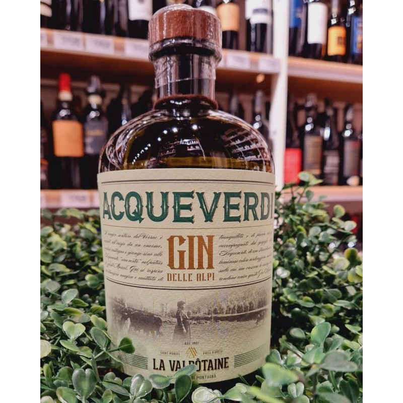 La Valtodaine Gin La Valdôtaine Acqueverdi Gin delle Alpi 1lt