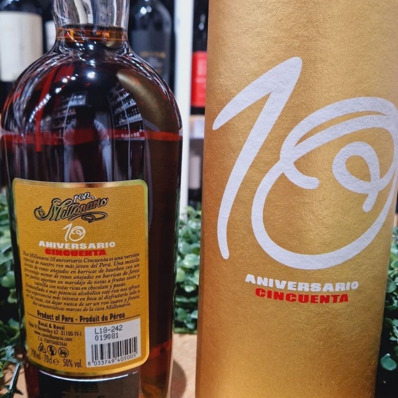 Ron Millonario 10 Aniversario Cincuenta Rum 70cl