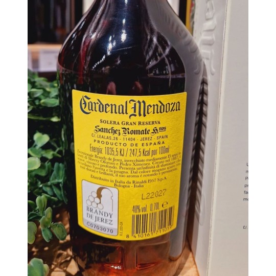 Cardenal Mendoza Brandy De Jerez Soleragran Reserva - 70cl