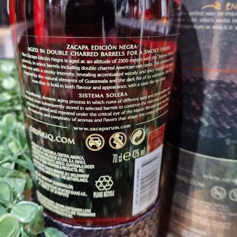 Zacapa Edicion Negra Rum 70cl