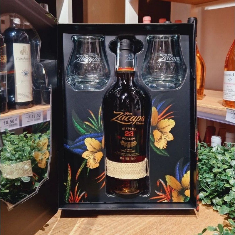 Ron Zacapa Rum Zacapa Centenario 23 Rum Solera 70cl Con Due Bicchieri