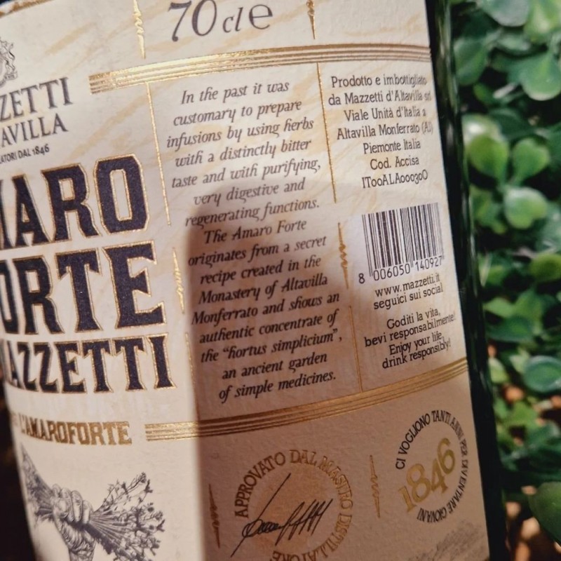 Mazzetti d'Altavilla Amaro Forte 70cl