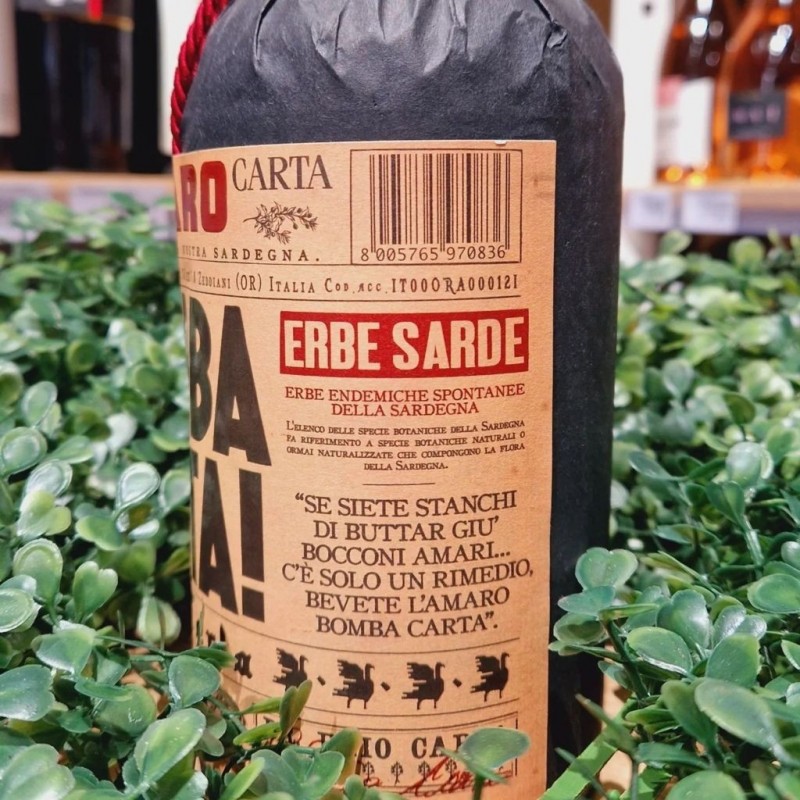 Amaro Bomba Carta! Silvio Carta 70cl
