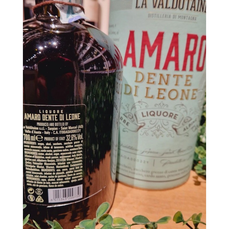 Amaro alle Erbe Alpine Dente di Leone La Valdôtaine 1 Lt