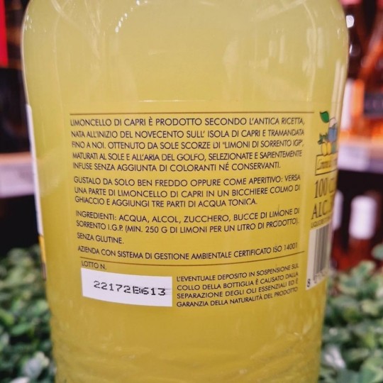 Limoncello Di Capri Molinari 1l