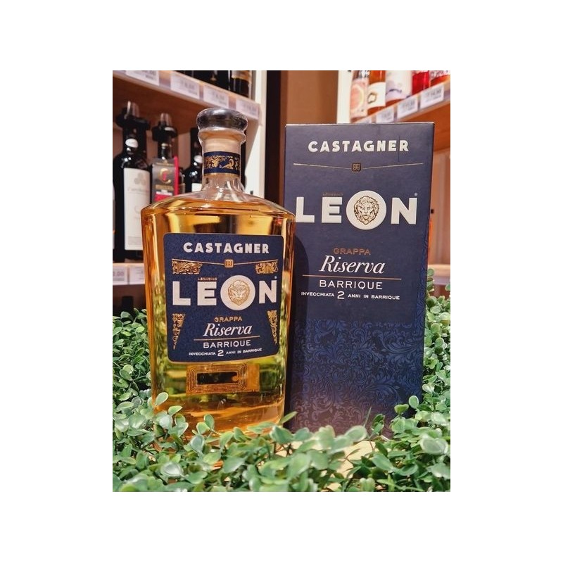 Grappa Leon Riserva Invecchiata 2 Anni in Barrique Castagner  70cl