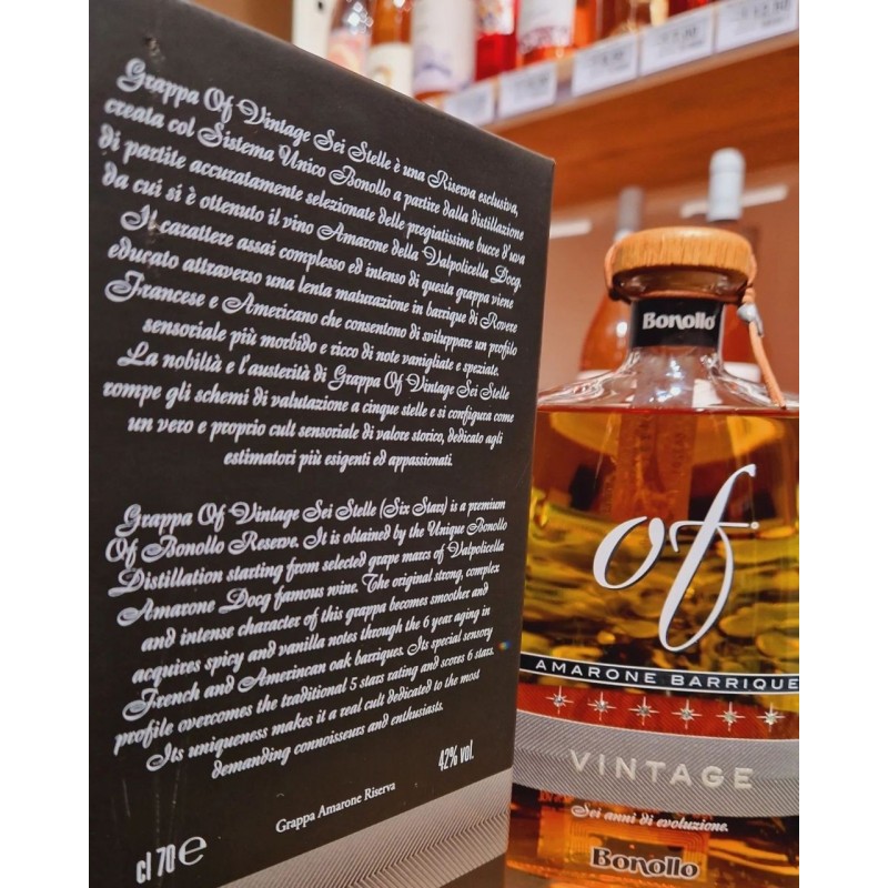 Of Grappa Vintage Amarone Barrique 70cl Bonollo