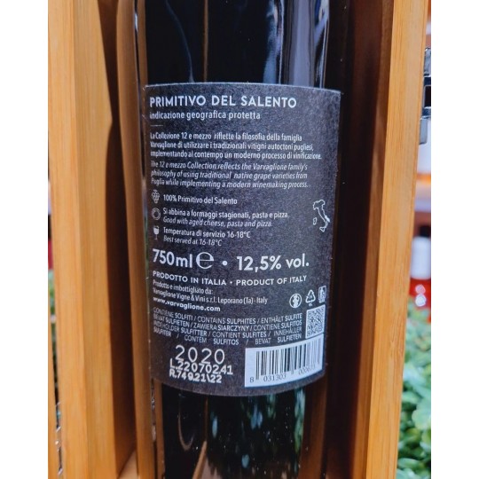 12 e mezzo Primitivo del Salento Varvaglione