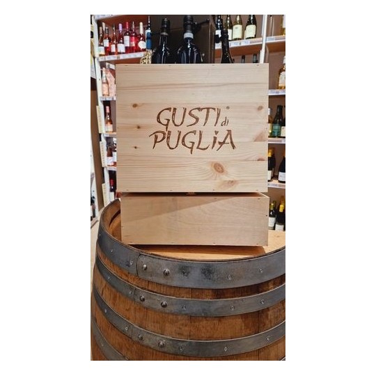 Cassetta Baule Gusti di Puglia 6bottiglie