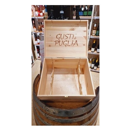 Cassetta Baule Gusti di Puglia 6bottiglie
