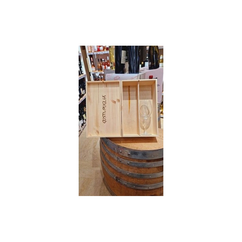 Area Regali  Cassetta Gusti di Puglia con Calice