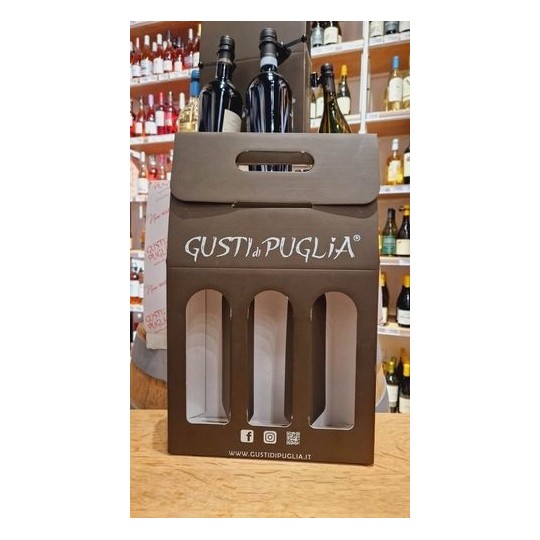 Scatola Regalo Gusti di Puglia da 3 bottiglie