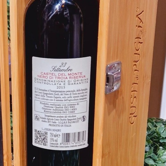 23 Settembre Nero di Troia Riserva D.O.C.G. Conte Spagnoletti Zeuli  75cl
