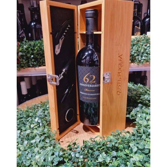 Primitivo Riserva D.O.P. 62° Anniversario 75 cl San Marzano Primitivo Riserva D.O.P. 62° Anniversario 75 cl San Marzano