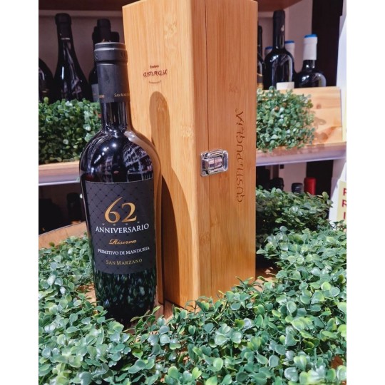 Primitivo Riserva D.O.P. 62° Anniversario 75 cl San Marzano Primitivo Riserva D.O.P. 62° Anniversario 75 cl San Marzano