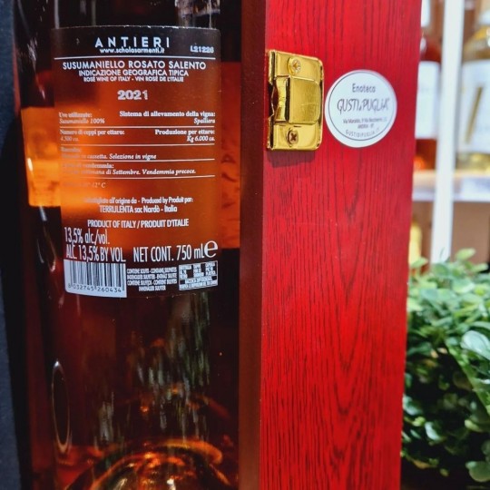 Antieri Rosato  Susumaniello Salento Schola Sarmenti 75cl