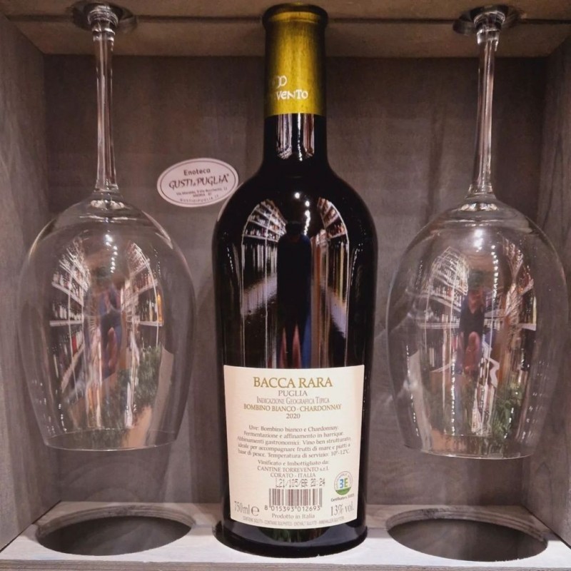 Bacca Rara Bombino Bianco e Chardonnay Puglia Bianco IGT 75 cl Torrevento