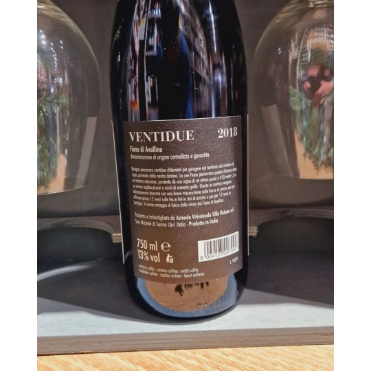 Ventidue Fiano di Avellino Villa Raiano 75cl Ventidue Fiano di Avellino Villa Raiano 75cl