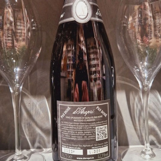 Pas Dosé Metodo Classico D'Araprì 75cl Pas Dosé Metodo Classico D'Araprì 75cl