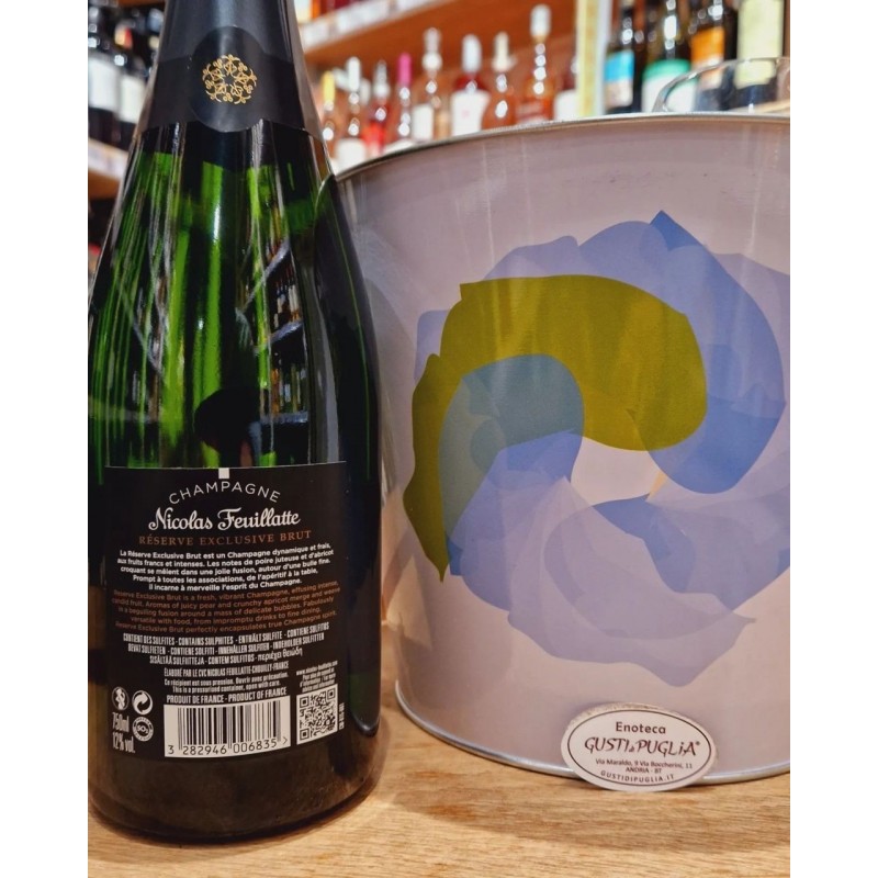 Brut AOC Réserve Exclusive Champagne Nicolas Feuillatte 75cl Astucciato