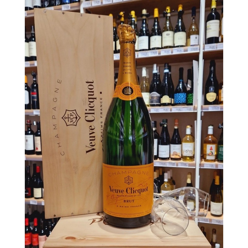 Clicquot Champagne Label Brut Veuve Clicquot 3lt Jeroboam Astucciato