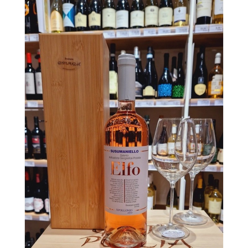 Apollonio 1870 Casa Vinicola  Vino Rosato Apollonio Elfo Susumaniel...