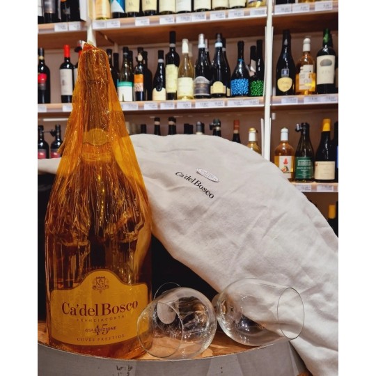 a' Del Bosco Cuvée Prestige Franciacorta DOCG Jeroboam Pelle Con Borsa Da Viaggio In Pelle a' Del Bosco Cuvée Prestige Franciacorta DOCG Jeroboam Pelle Con Borsa Da Viaggio In Pelle