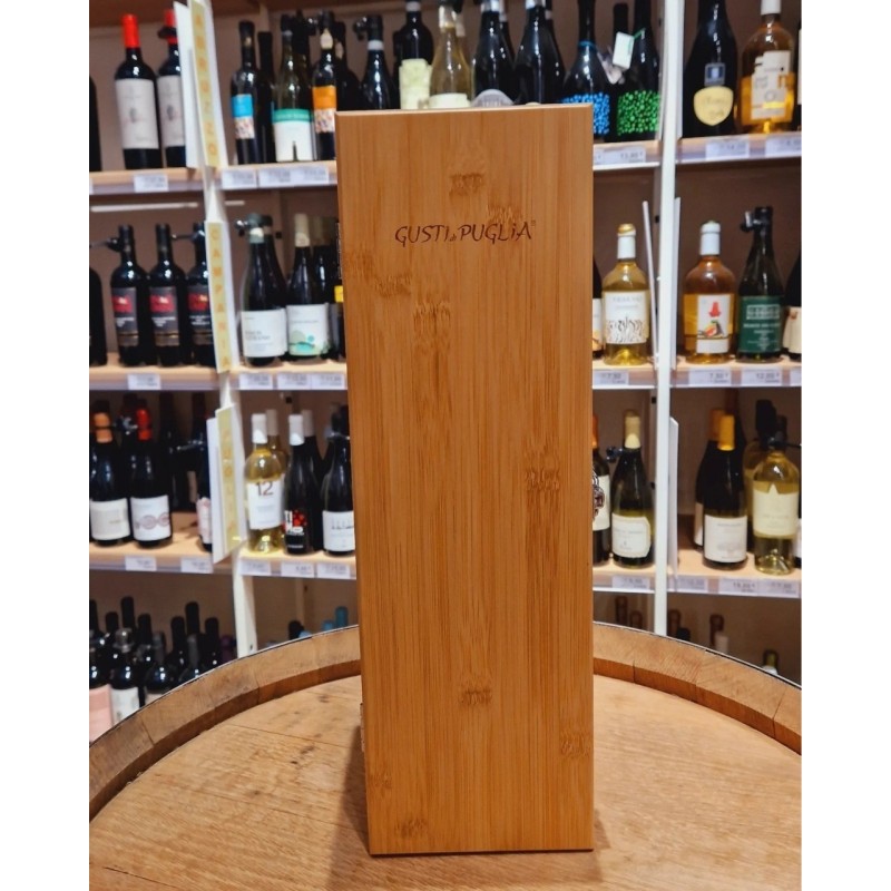 Cassetta in Bamboo Porta Magnum Marchiata Gusti Di Puglia