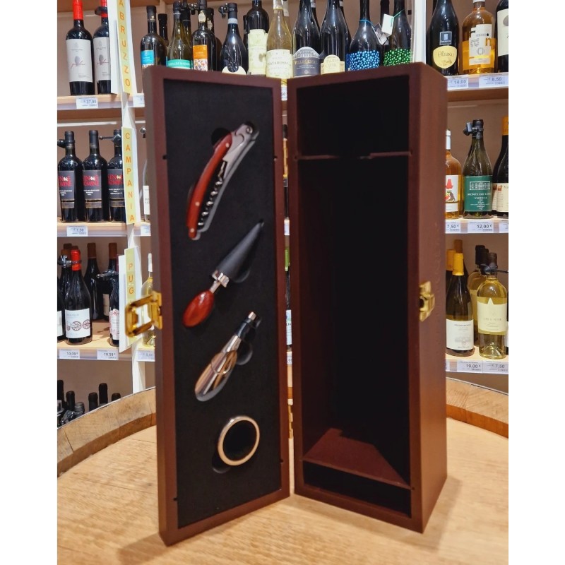 Cassetta Brown Con Gadget Marchiata Gusti Di Puglia 75cl