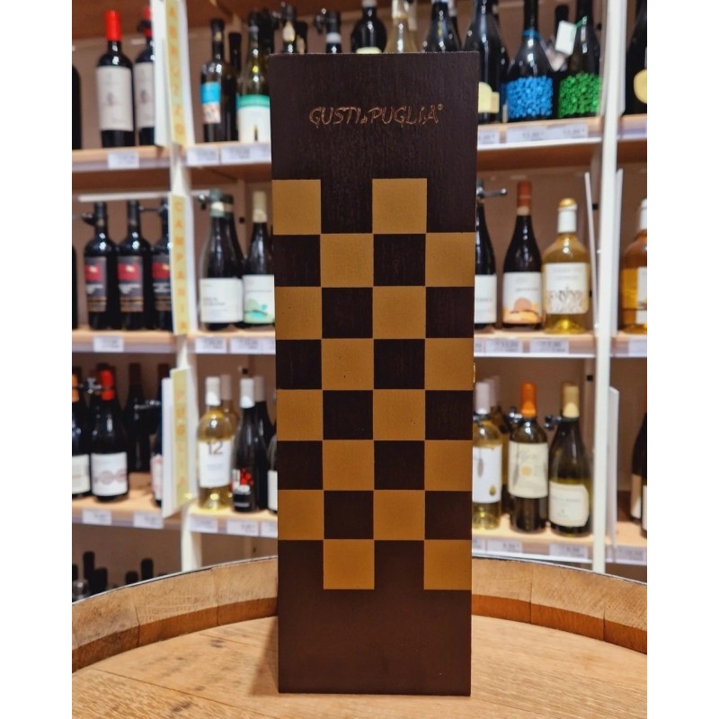 Cassette in Legno  Cassetta Brown Con Scacchiera Marchiata Gusti Di...