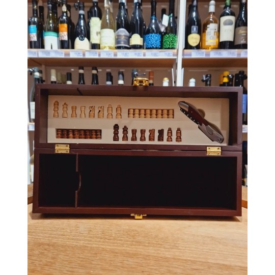 Cassetta Brown Con Scacchiera Marchiata Gusti Di Puglia 75cl Cassetta Brown Con Scacchiera Marchiata Gusti Di Puglia 75cl