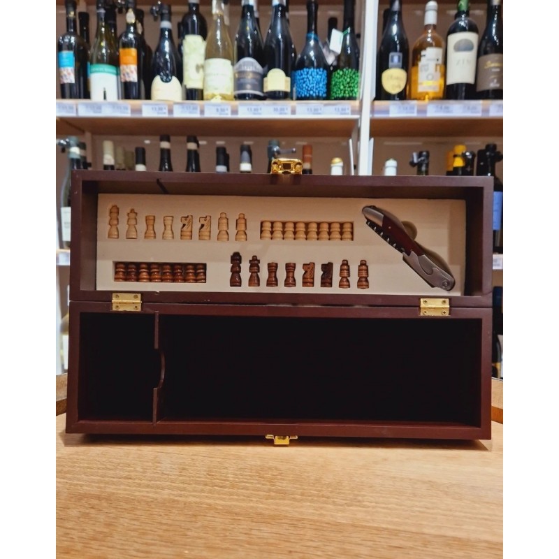 Cassetta Brown Con Scacchiera Marchiata Gusti Di Puglia 75cl