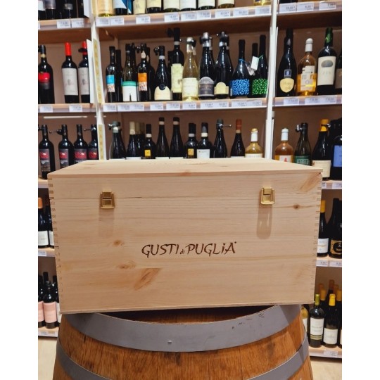Cassetta Baule Marchiata Gusti di Puglia 45x50cm