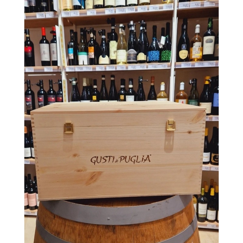 Cassetta Baule Marchiata Gusti di Puglia 45x50cm
