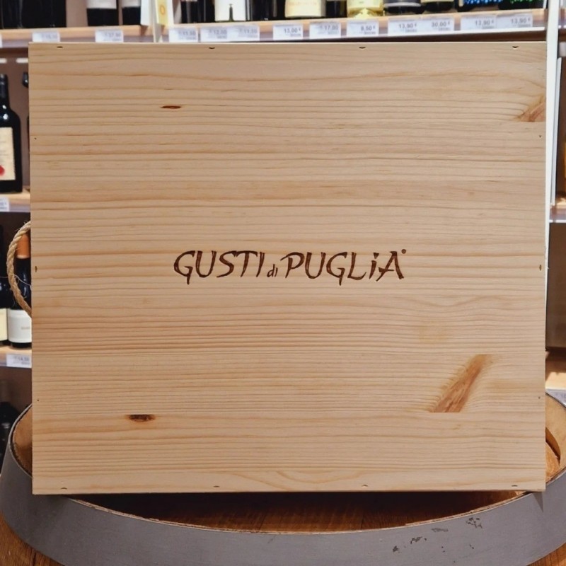 Cassetta Baule Marchiata Gusti di Puglia 35x40cm