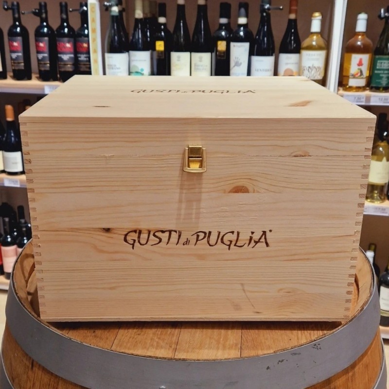 Cassetta Baule Marchiata Gusti di Puglia 35x40cm