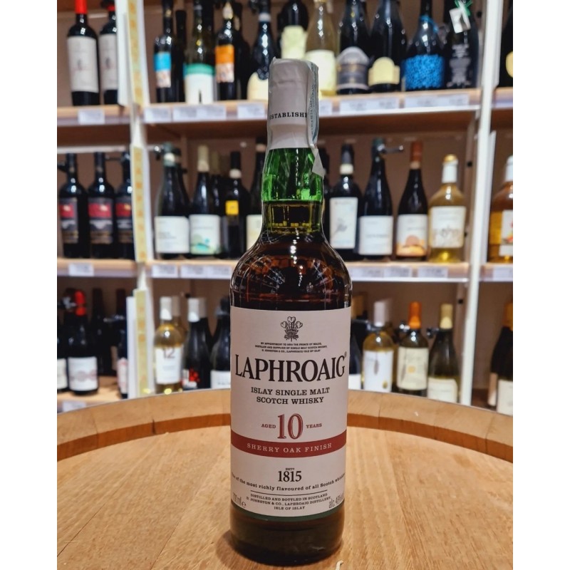 LAPHROAIG WHISKY Whisky Laphroaig 10 Years Old Sherry Oak Finish 70...