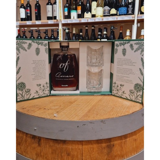 Bonollo Of Amaro Cofanetto Con Due Bicchieri 70cl