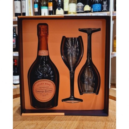 Laurent-Perrier Cuvée Rosé Champagne Con Due Calici 75cl