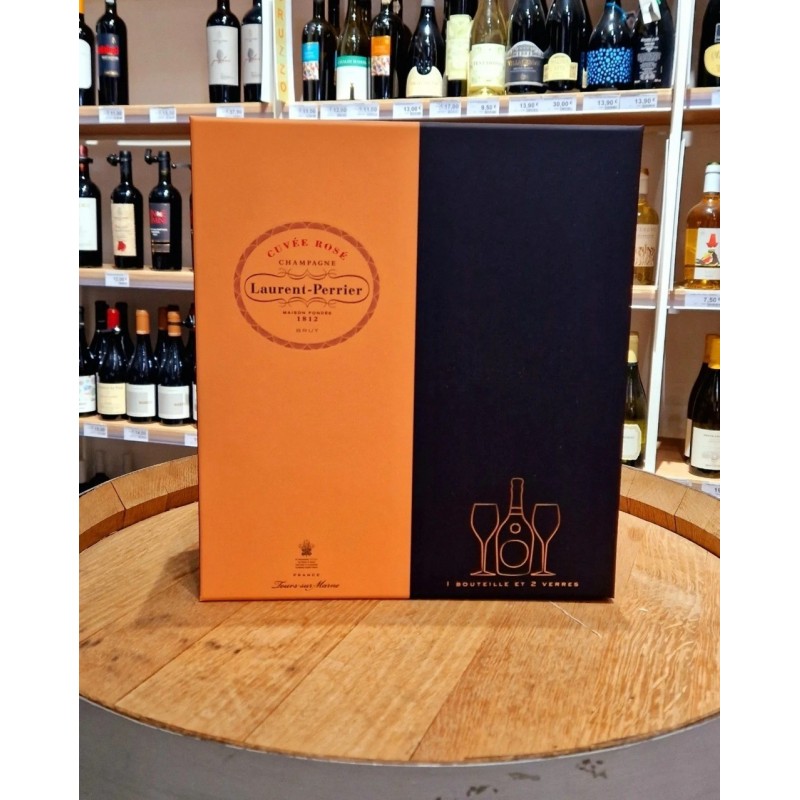 Laurent-Perrier Cuvée Rosé Champagne Con Due Calici 75cl