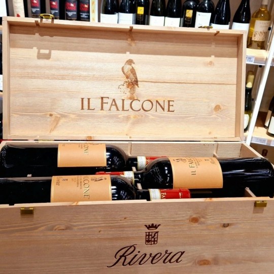 Rivera Il Falcone Rosso Riserva In Cassa Legno 6x75cl