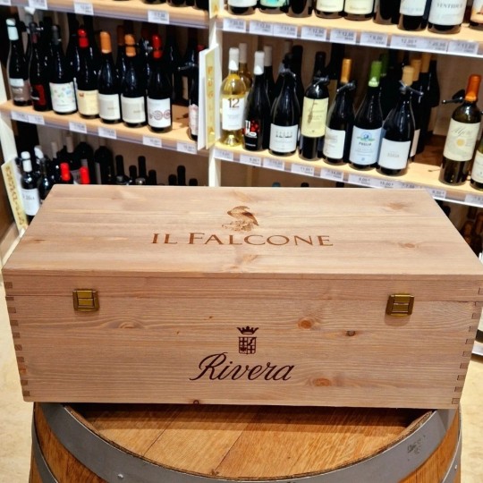 Rivera Il Falcone Rosso Riserva In Cassa Legno 6x75cl