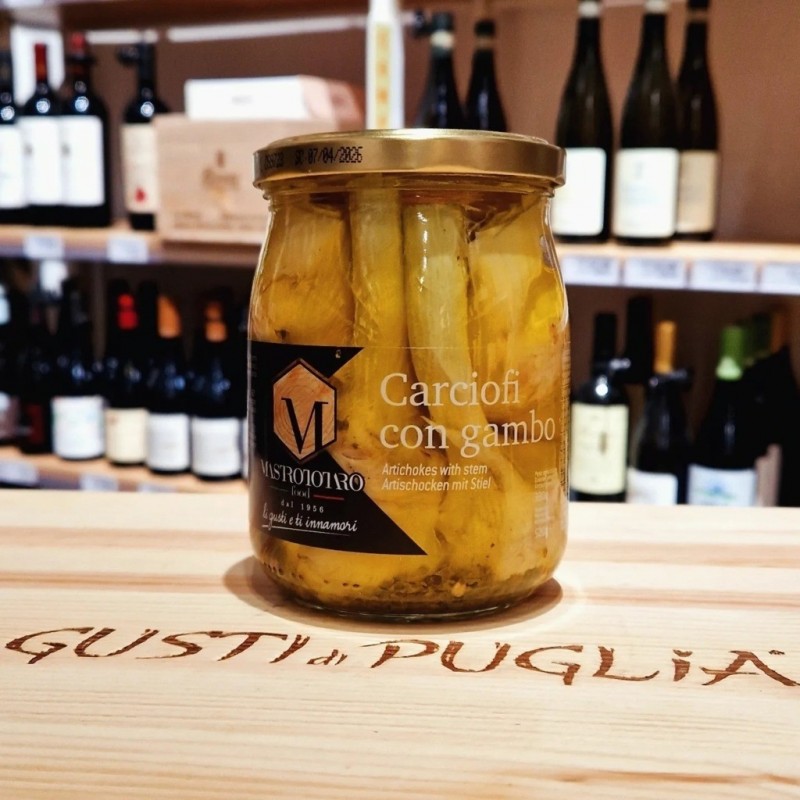 Carciofi con Gambo 520g Pugliese Conserve