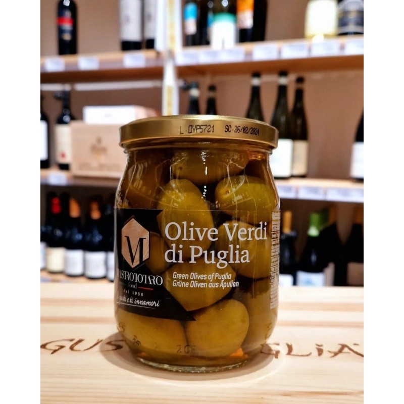 Olive verdi di puglia 580 ml Mastrototaro Food