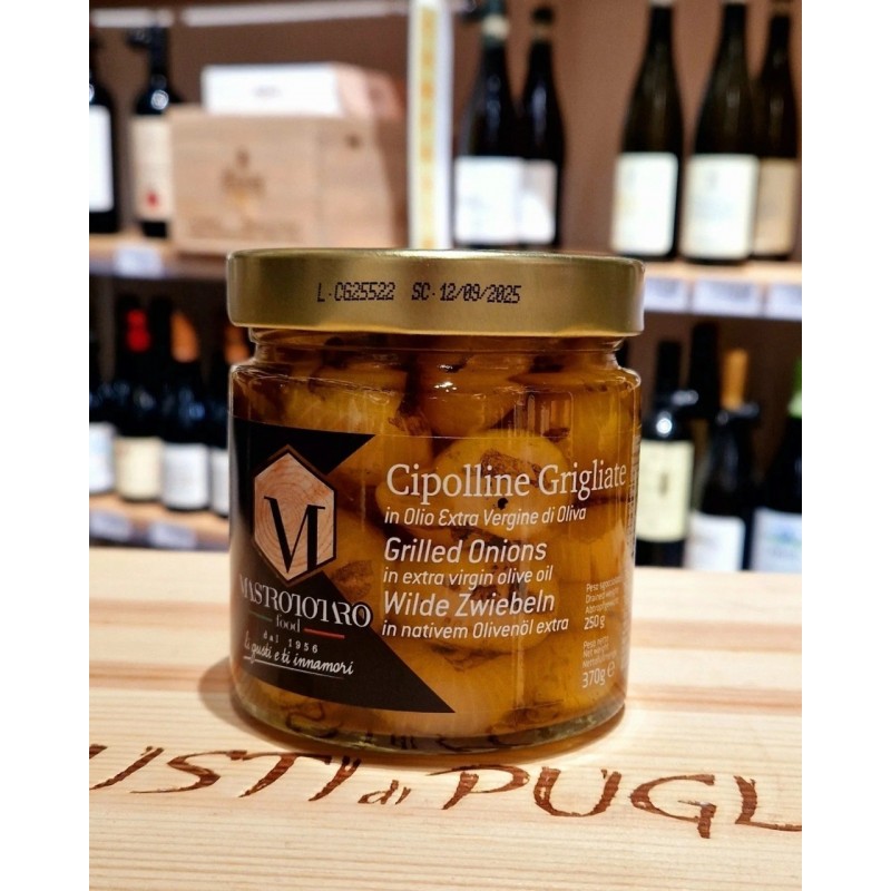 Cipolline Grigliate in Olio EVO 370g Mastrototaro Food