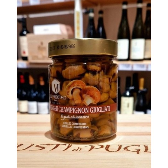 Funghi Champignon Grigliati in Olio EVO Mastrototare Food