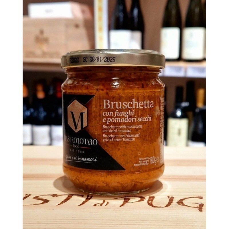 Bruschetta con funghi e pomodori secchi 180g Mastrototaro Food