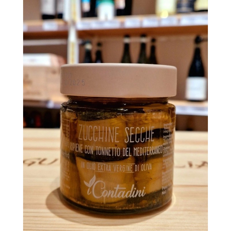 Zucchine secche con tonnetto 230 gr I Contadini