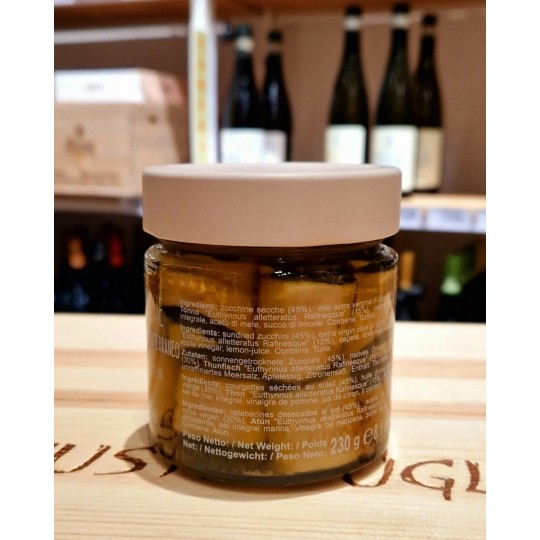Zucchine secche con tonnetto 230 gr I Contadini